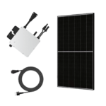 Steckerfertiges 425 Wp Glas-Glas Balkonkraftwerk mit Hoymiles HMS 400 & Kabel - VERSAND FREI