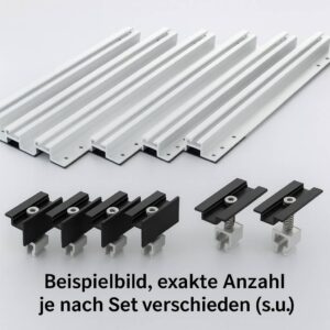 Trapezblechhalterung UK Set – 1 bis 10 Module, kombinierbar für mehr