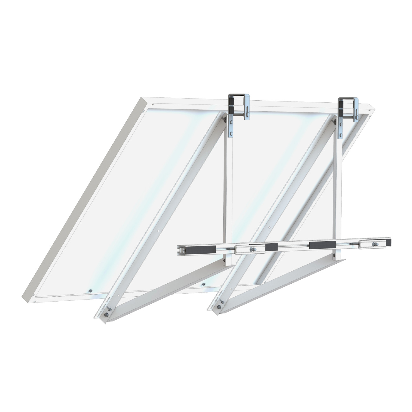 Balkonhalterung Profinal Balkonhalterung für Solarmodule – Aufständerungs-Set mit Statik Diese Balkonhalterung für Solarmodule bietet eine stabile und flexible Lösung für Geländer-Montagen. Dank verstellbarer Neigungswinkel lässt sich das PV-Modul optimal zur Sonne ausrichten.