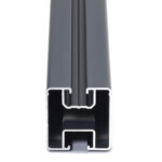 Aluminium Dachschiene schwarz 3,60 m – Montageschiene für PV-Systeme