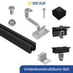 Unterkonstruktion Set schwarz, für 2 Module