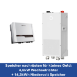 Maximale Niedervoltpower zum Nachrüsten: Goodwe einphasiger 4,6kW Wechselrichter mit 14,3kWh Speicher von Dyness