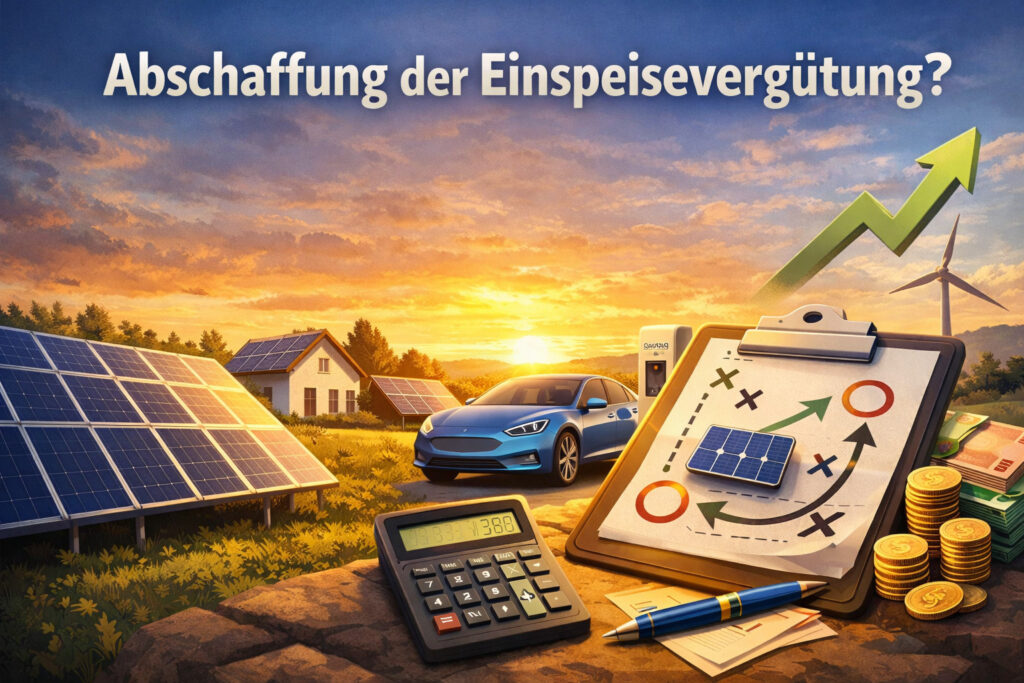 Photovoltaik wird künftig stärker über Eigenverbrauch, Speicher und E-Mobilität wirtschaftlich – nicht nur über Einspeisung.