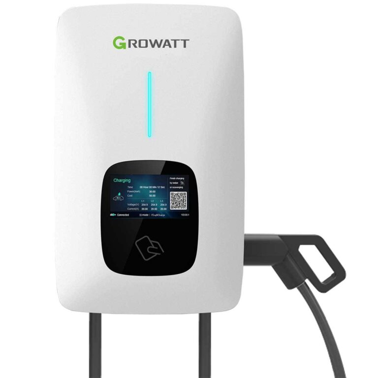 Growatt THOR 11AS-P Wallbox 3-phasig mit RFID-Karte, 5m Kabel, Stecker Typ2